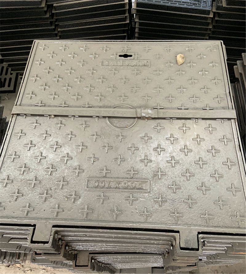 球墨鑄鐵長方形井蓋大樣圖